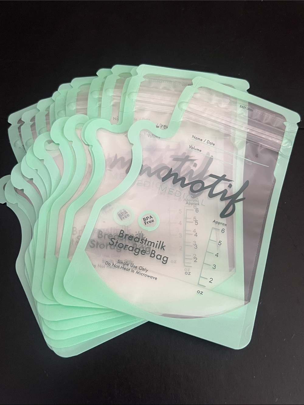 🍼🩵MOTIF MEDICAL BREASTMILK STORAGE (12)BAGS🩵🍼
